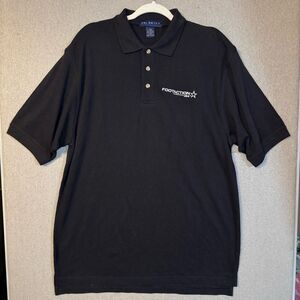 Velocity size large Men's footaction Black Polo Shirt